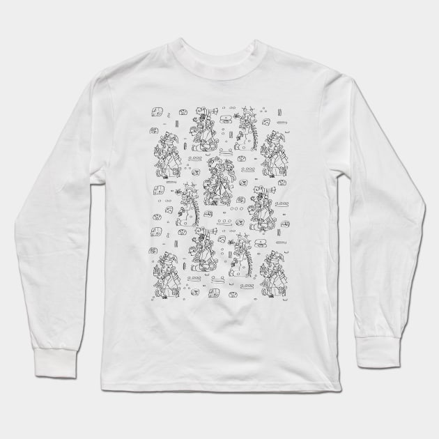 Maya civilization Long Sleeve T-Shirt by LLLUID